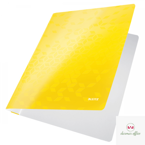 Skoroszyt kartonowy WOW Leitz, żółty 30010016