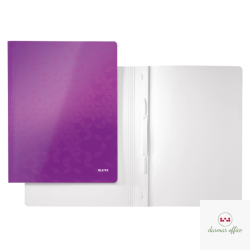 Skoroszyt kartonowy WOW LEITZ fioletowy 30010062