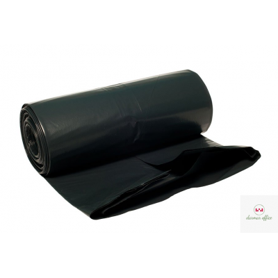 Worki na śmieci z taśmą 60l 10szt. DOTTS super mocne (LDPE) 25mic czarne