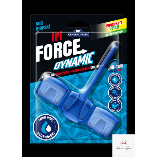 Zawieszka do WC TRI FORCE barwiąca 54g morze GENERAL FRESH