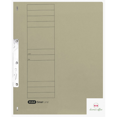 Skoroszyt kartonowy ELBA A4, hakowy, szary, 100551887