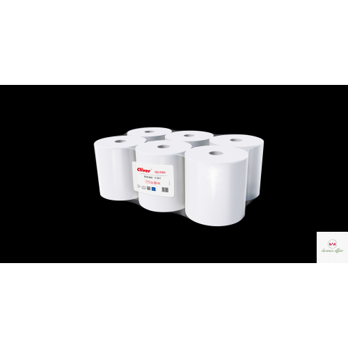 Ręcznik CLIVER 130 1 warstwa makulatura biały (op 6szt)