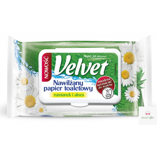 VELVET papier toaletowy nawilżany (42) RUMIANKOWY
