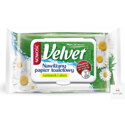 VELVET papier toaletowy nawilżany (42) RUMIANKOWY