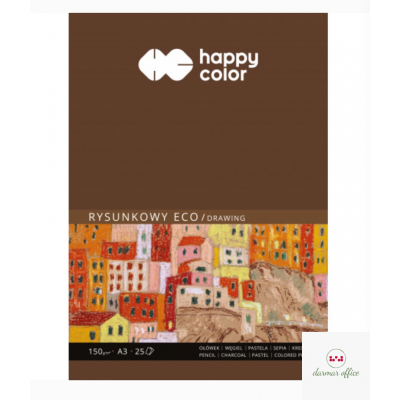 Blok rysunkowy ECO art A3 25ark. 150g.200g HA 3715 3040-A25 HAPPY COLOR