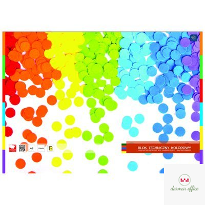 Blok techniczny kolorowy A3 INTERDRUK