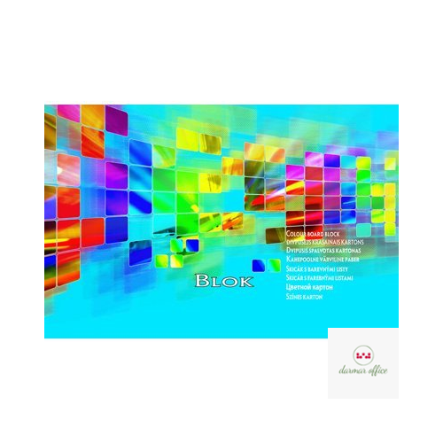 Blok techniczny kolorowy A4 15k PREMIUM KRESKA