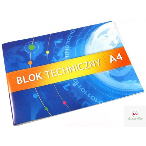 Blok tech. A4 10k 250g KRESKA