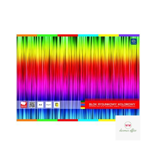 Blok rysunkowy kolorowy A4 INTERDRUK