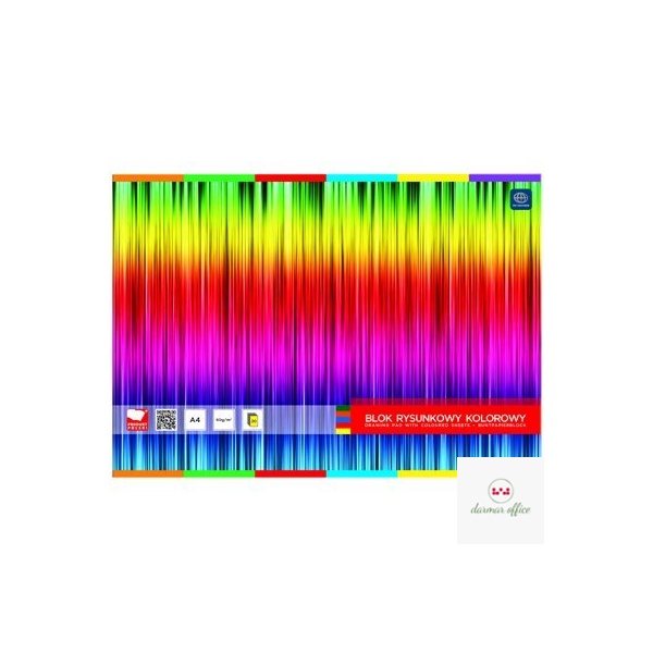 Blok rysunkowy kolorowy A4 INTERDRUK