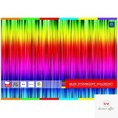 Blok rysunkowy kolorowy A4 INTERDRUK