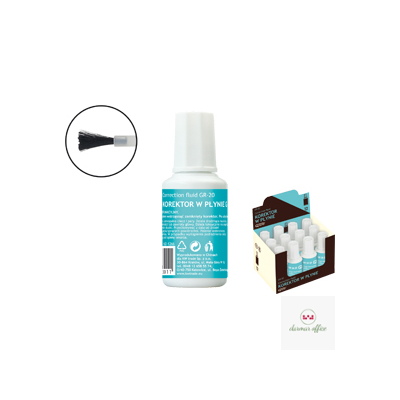 Korektor w płynie GR-20, pędzelek, 20 ml GRAND 160-2062