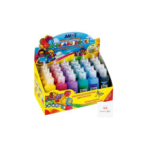 Farby witrażowe GD22D24 AMOS 6 kolorów 22ml 170-1047