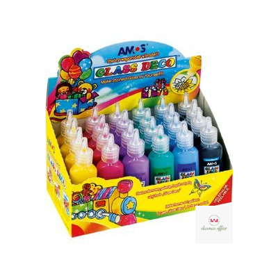 Farby witrażowe GD22D24 AMOS 6 kolorów 22ml 170-1047