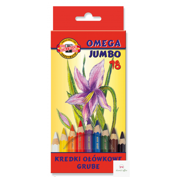Kredki Omega Jumbo 3373-18 kolorów Koh-i-Noor