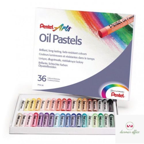 Pastele olejne 36 kolorów  PHN-36 PENTEL