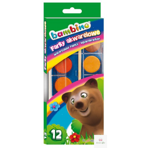 Farby akwarelki 12kol.STANDARD *1857 MAJEWSKI