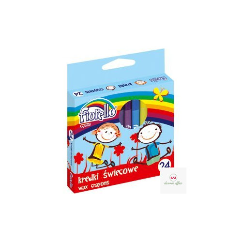 Kredki FIORELLO świecowe 24 kolorów 170-1386